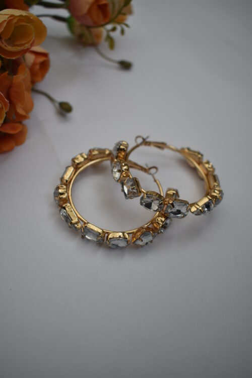 Crystal Hoop Earrings