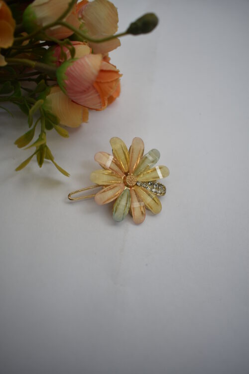 Crystal Petal Hair Clip