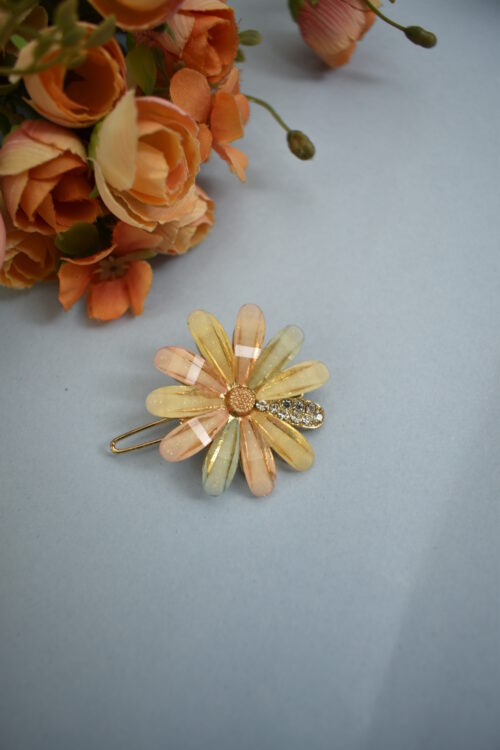 Crystal Petal Hair Clip