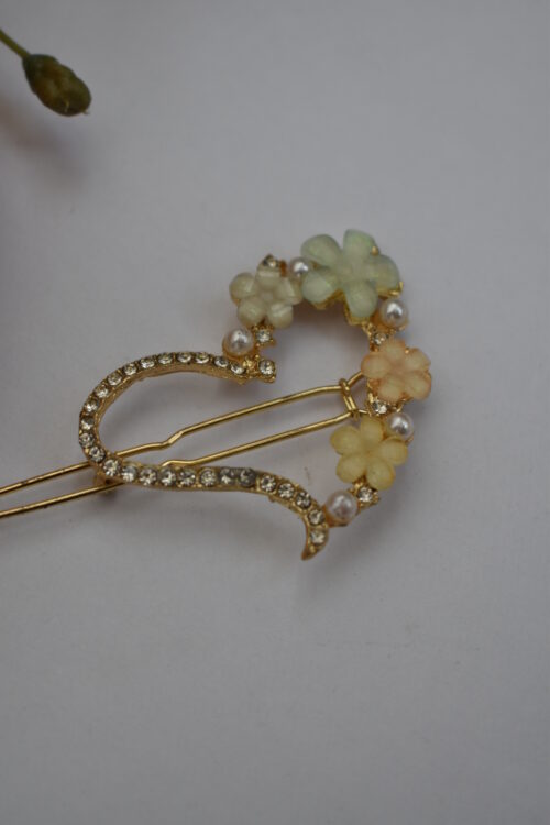 Crystal Heart Shaped Fashion Hair Clip