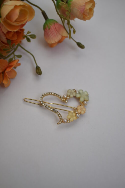 Crystal Heart Shaped Fashion Hair Clip