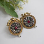 Vintage Look Oxidised Alloy Earrings – Stud & Tribal Style